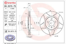 Brzdový kotouč BREMBO 09.5570.75