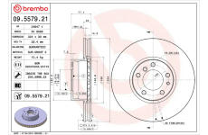 Brzdový kotouč BREMBO 09.5579.21