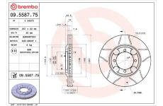 Brzdový kotouč BREMBO 09.5587.75