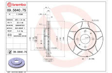 Brzdový kotouč BREMBO 09.5640.75