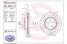 Brzdový kotúč BREMBO 09.5673.1X