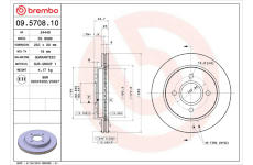 Brzdový kotouč BREMBO 09.5708.10