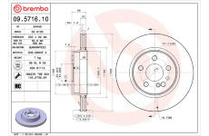 Brzdový kotouč BREMBO 09.5716.10