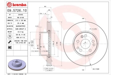 Brzdový kotouč BREMBO 09.5726.10