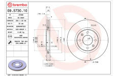 Brzdový kotúč BREMBO 09.5730.10