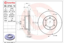 Brzdový kotouč BREMBO 09.5742.10