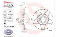 Brzdový kotouč BREMBO 09.5745.76