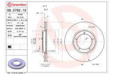 Brzdový kotúč BREMBO 09.5782.10