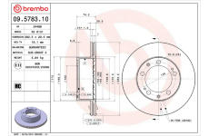 Brzdový kotúč BREMBO 09.5783.10