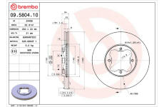 Brzdový kotúč BREMBO 09.5804.10