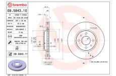 Brzdový kotouč BREMBO 09.5843.10