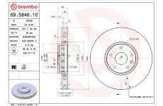 Brzdový kotouč BREMBO 09.5846.10