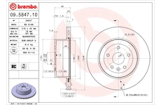 Brzdový kotouč BREMBO 09.5847.10