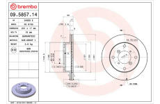 Brzdový kotouč BREMBO 09.5857.14