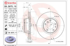 Brzdový kotouč BREMBO 09.5875.10