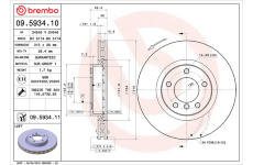 Brzdový kotouč BREMBO 09.5934.11