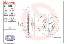 Brzdový kotouč BREMBO 09.5957.10