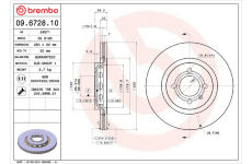 Brzdový kotúč BREMBO 09.6728.10