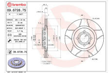 Brzdový kotouč BREMBO 09.6728.75