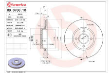 Brzdový kotouč BREMBO 09.6766.10