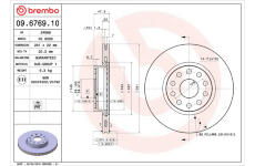 Brzdový kotouč BREMBO 09.6769.10