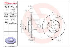 Brzdový kotouč BREMBO 09.6771.14