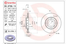 Brzdový kotúč BREMBO 09.6799.11