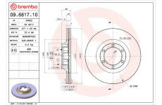 Brzdový kotouč BREMBO 09.6817.10