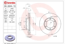 Brzdový kotouč BREMBO 09.6844.10