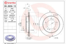 Brzdový kotouč BREMBO 09.6859.10