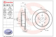 Brzdový kotouč BREMBO 09.6915.10