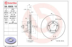 Brzdový kotúč BREMBO 09.6959.10