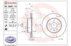 Brzdový kotouč BREMBO 09.6983.10