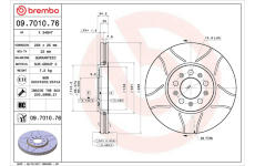 Brzdový kotouč BREMBO 09.7010.76