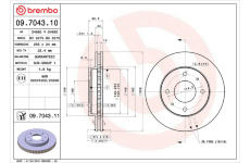 Brzdový kotouč BREMBO 09.7043.11