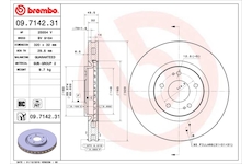 Brzdový kotouč BREMBO 09.7142.31