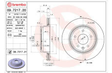 Brzdový kotouč BREMBO 09.7217.20