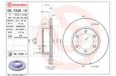 Brzdový kotouč BREMBO 09.7226.11