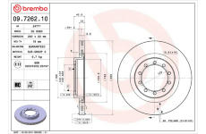 Brzdový kotouč BREMBO 09.7262.10