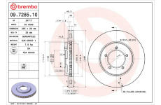 Brzdový kotouč BREMBO 09.7285.10