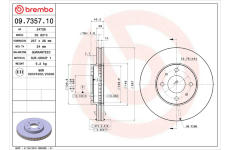 Brzdový kotouč BREMBO 09.7357.10