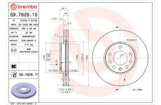 Brzdový kotouč BREMBO 09.7629.11