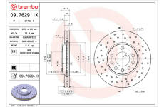 Brzdový kotouč BREMBO 09.7629.1X