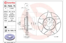 Brzdový kotouč BREMBO 09.7629.75