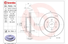 Brzdový kotouč BREMBO 09.7650.11