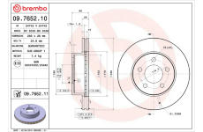 Brzdový kotouč BREMBO 09.7652.10