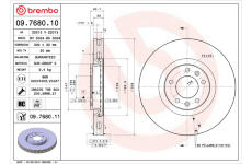 Brzdový kotouč BREMBO 09.7680.11