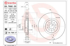 Brzdový kotouč BREMBO 09.7680.20