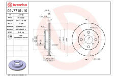 Brzdový kotouč BREMBO 09.7719.10