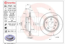 Brzdový kotouč BREMBO 09.7727.10